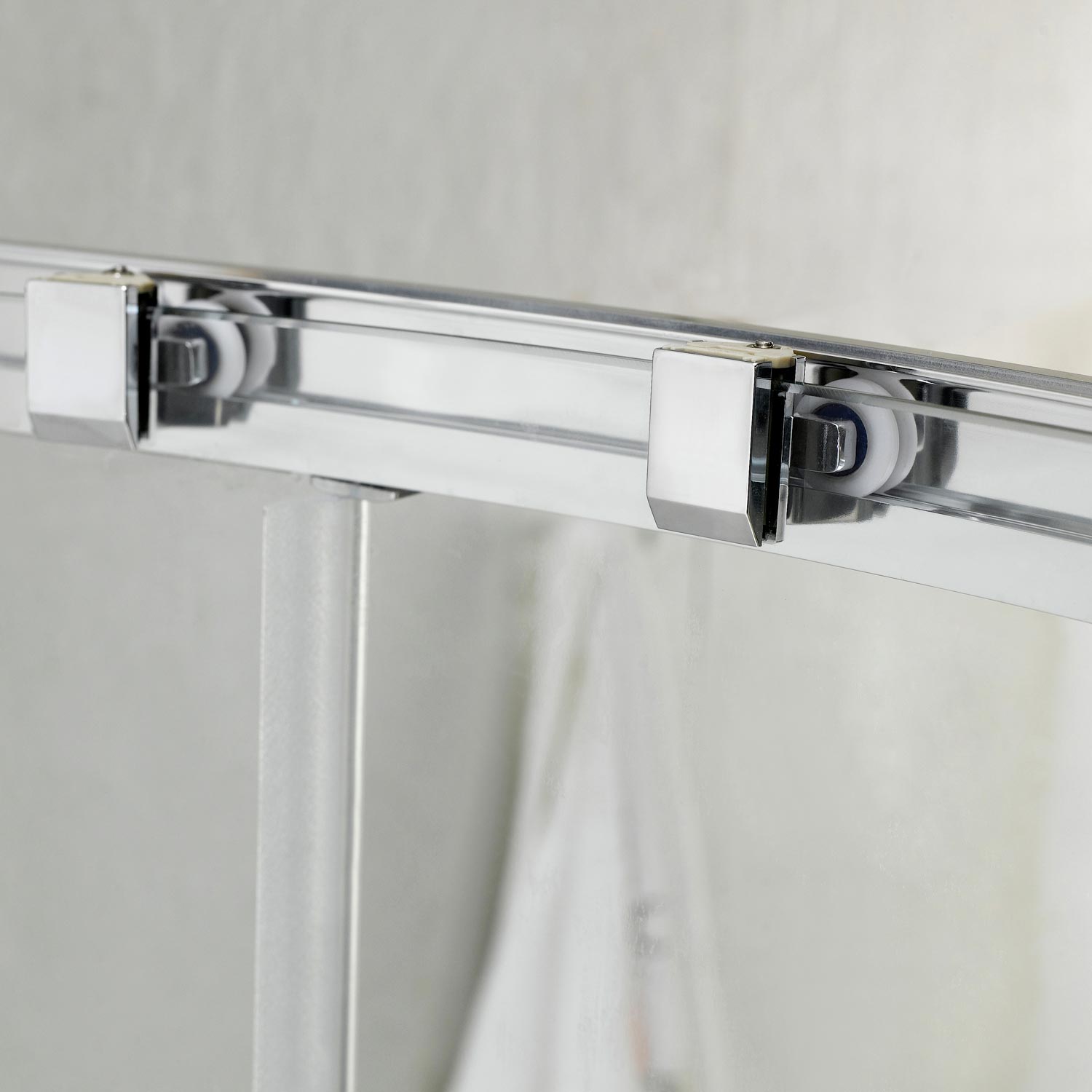 Idralite BOX CABINA DOCCIA NICCHIA PARETE PORTA 2 ANTE CRISTALLO SCORREVOLI 117 A 181CM 