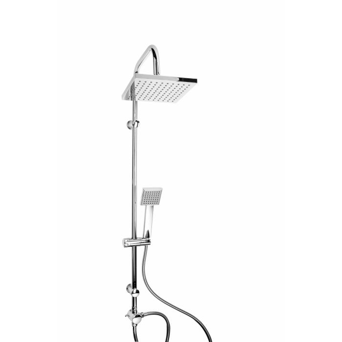 Saliscendi Doccia Quadrato Cromo in Acciaio Cromato e ABS Mod. Shuttle main product photo