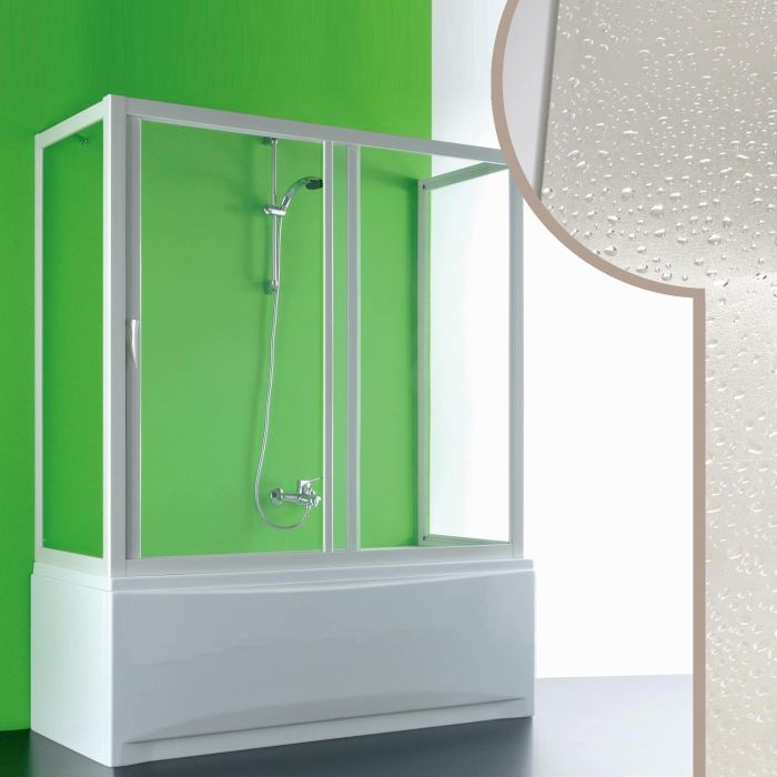 Box Doccia Sopravasca 3 lati 70x170x70 CM in Acrilico mod. Plutone con apertura laterale