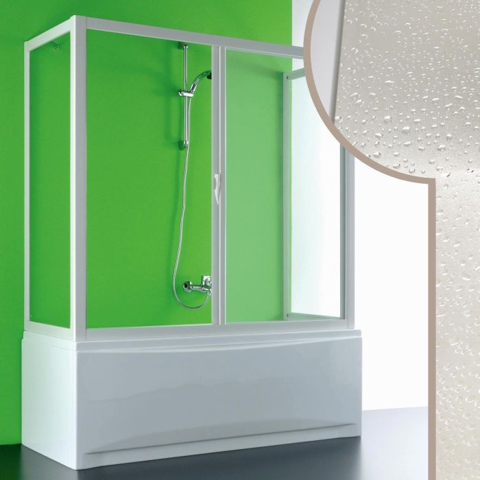 Box Doccia Sopravasca 3 lati 75x180x75 CM in Acrilico mod. Plutone con apertura laterale