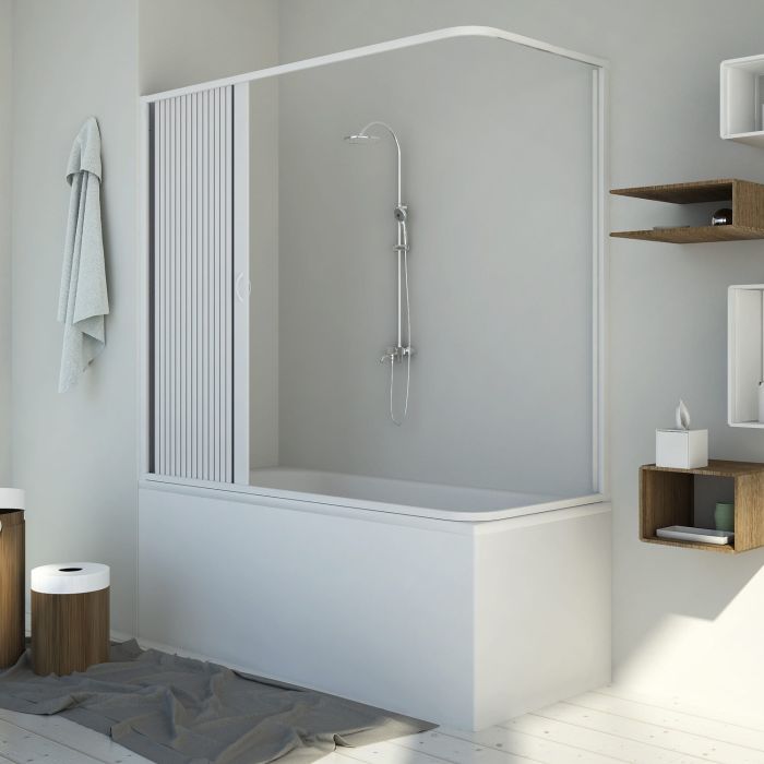 Box Doccia Sopravasca 70x150 CM H150 PVC mod. Santorini Laterale