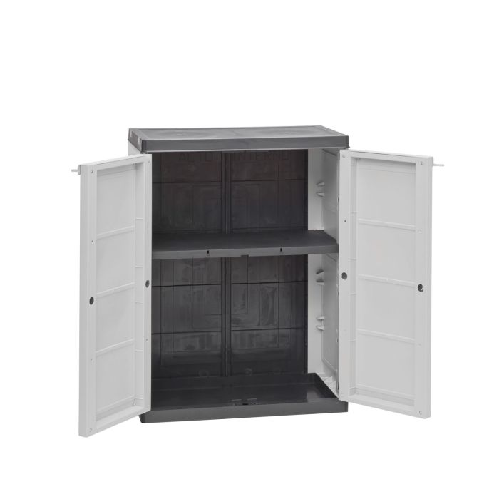 Armadio basso in resina a due ante con ripiano H83 cm mod. Easyline main product photo