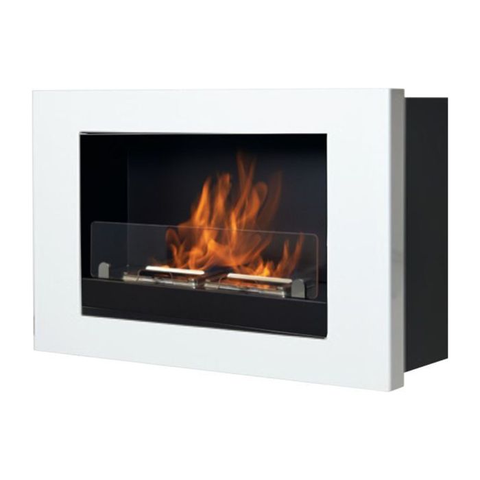 Biocamino da incasso in Acciao verniciato Bianco mod. Treviso main product photo