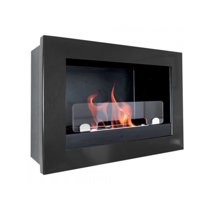 Biocamino da incasso in Acciao verniciato Nero mod. Treviso main product photo