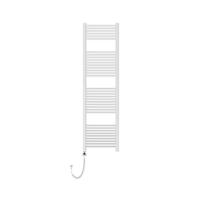 Termoarredo scaldasalviette elettrico acciaio inox bianco 60x180 interasse 50 cm mod. Tekno main product photo
