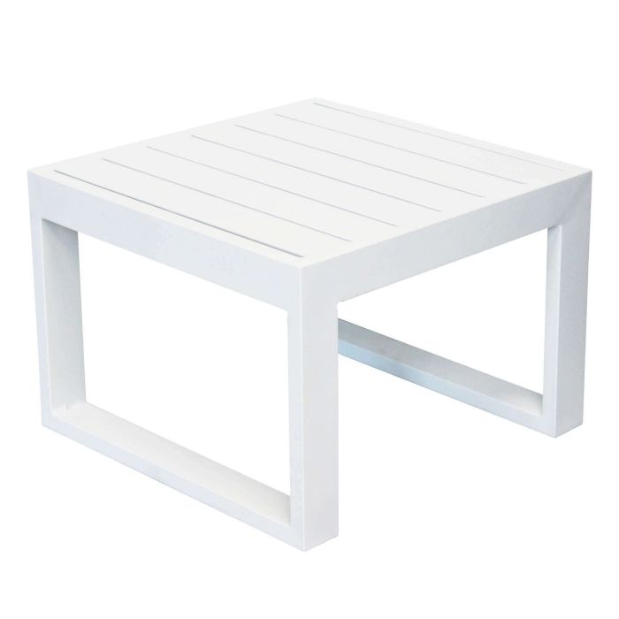 Tavolino in alluminio da giardino 45x45cm Bianco mod. Cuba main product photo