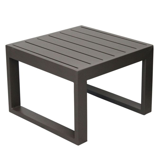 Tavolino in alluminio da giardino 45x45cm Taupe mod. Cuba main product photo