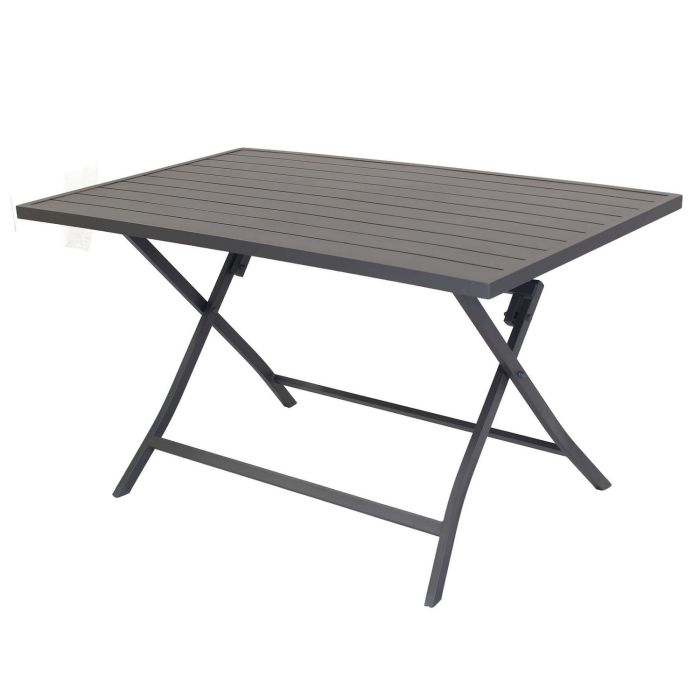 Tavolino pieghevole in alluminio 77x130x73h cm colore Taupe mod. Alabama main product photo