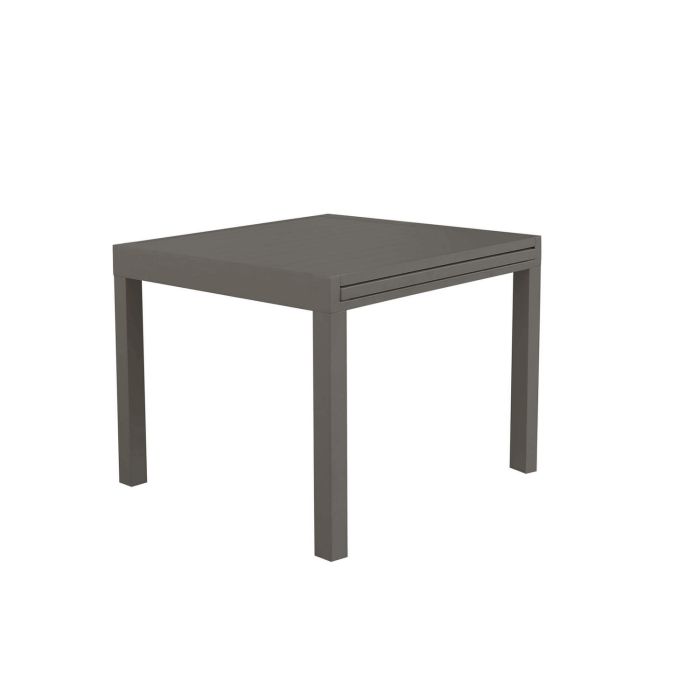 Tavolo allungabile in alluminio 90/180x90x75h cm colore Taupe mod. Hawaii main product photo