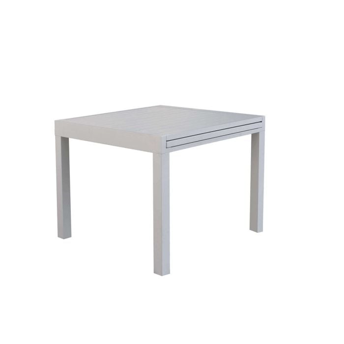 Tavolo allungabile in alluminio 90/180x90x75h cm colore Tortora mod. Hawaii main product photo