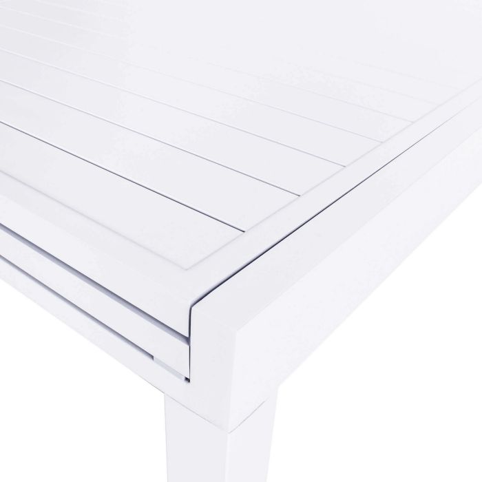 Tavolo allungabile in alluminio 135/270x90x75h cm colore Bianco mod. Hawaii