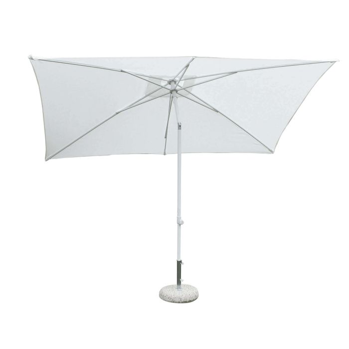Ombrellone da giardino 2x3 in alluminio con telo in poliestere Bianco palo Bianco antivento mod. Nice main product photo