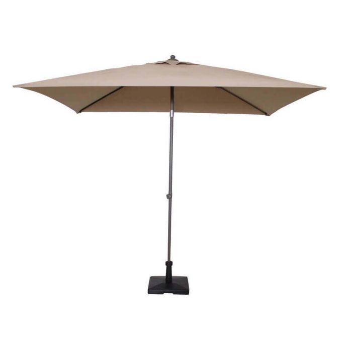 Ombrellone da giardino 2x2 in alluminio con telo in poliestere Taupe palo Taupe antivento mod. Nice main product photo