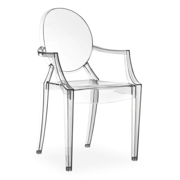 Sedia con braccioli Trasparente in Policarbonato Mod. Cannes main product photo