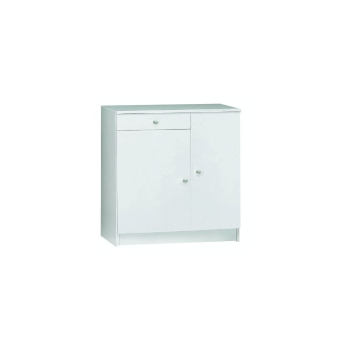 Mobile 2 ante 2 ripiani regolabili h 110 cm colore Bianco Lisco main product photo