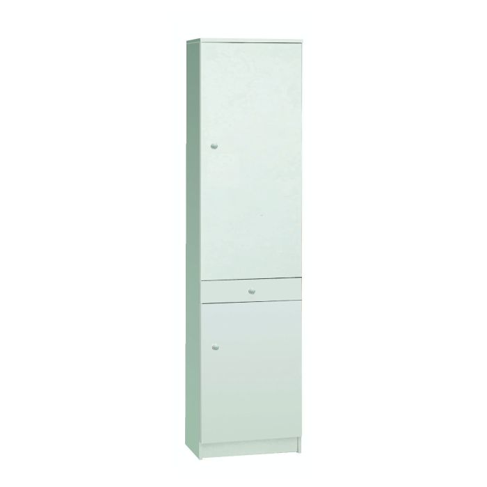 Mobile 2 ante 5 ripiani regolabili h 110 cm colore Bianco Lisco main product photo