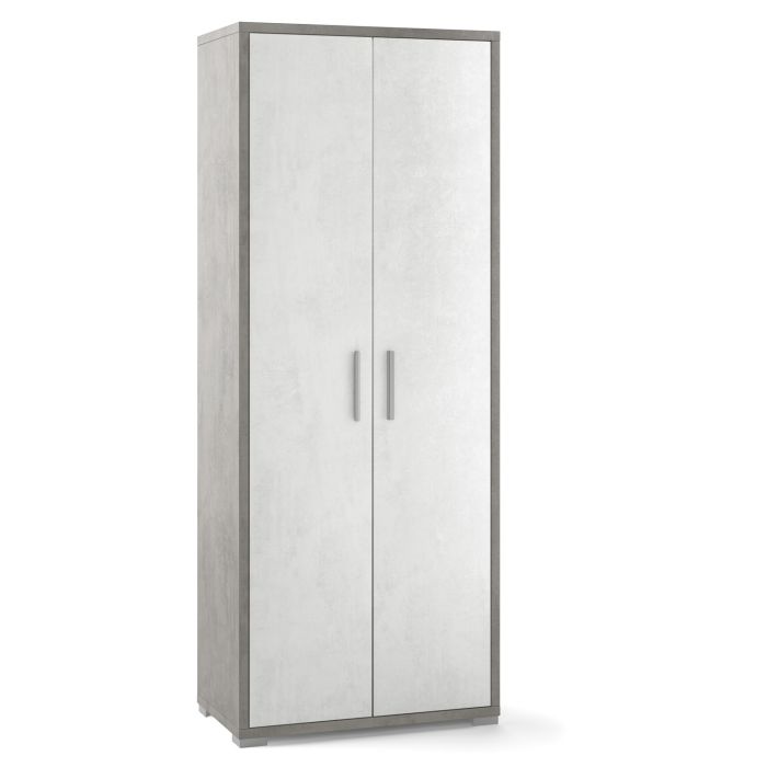Armadio 2 ante 4 ripiani h 182 cm colore Ossido Bianco main product photo