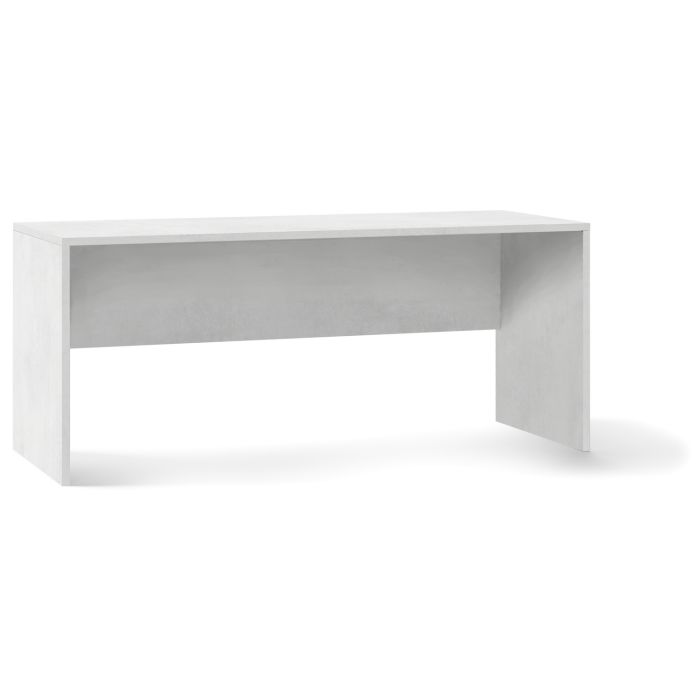 Scrivania ufficio con pannello frontale h 76 cm colore Ossido Bianco main product photo