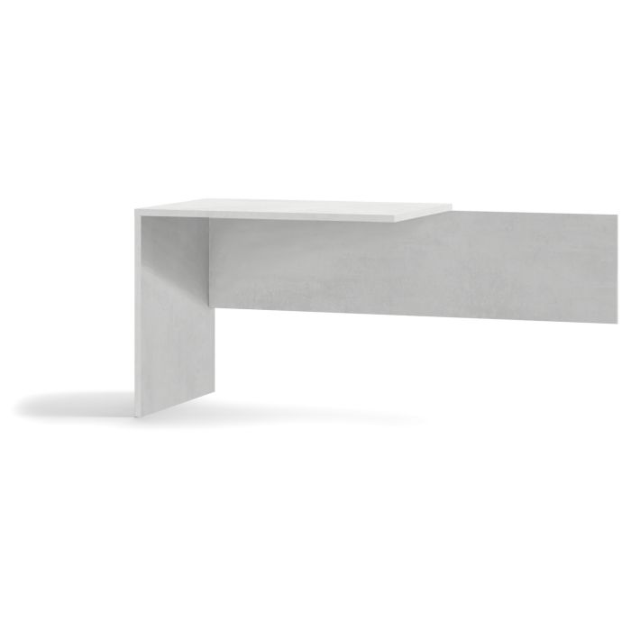 Allunga scrivania lato sinistro h 76 cm colore Ossido Bianco main product photo