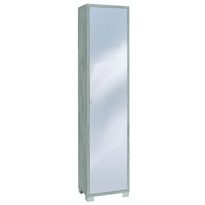 Colonna 1 anta 4 ripiani h 190 cm colore Specchio Naturale main product photo