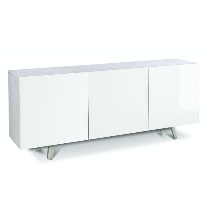 Madia 3 ante 2 ripiani h 70 cm colore Bianco Lucido main product photo