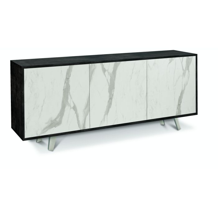 Madia 3 ante 2 ripiani h 74 cm colore Marmo Calacatta main product photo
