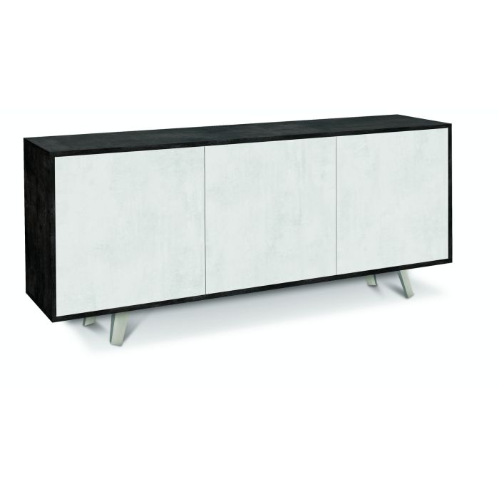 Madia 3 ante 2 ripiani h 74 cm colore Ossido Bianco main product photo
