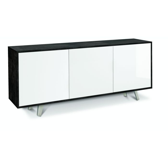 Madia 3 ante 2 ripiani h 74 cm colore Bianco Lucido main product photo