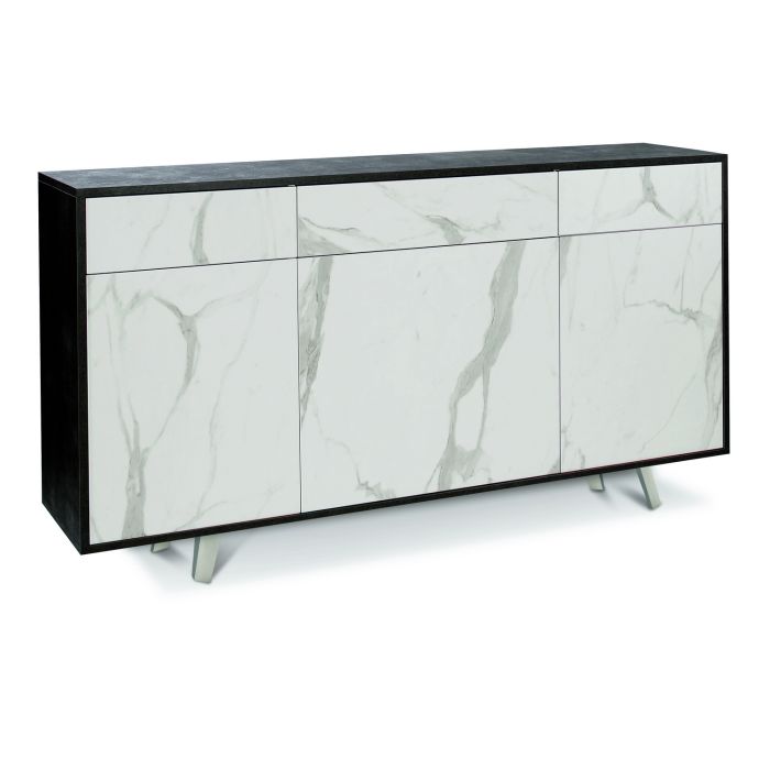 Madia 3 ante 3 cassetti h 92 cm colore Marmo Calacatta main product photo