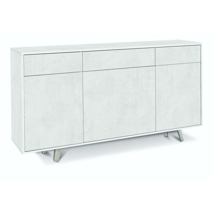 Madia 3 ante 3 cassetti h 92 cm colore Ossido Bianco main product photo