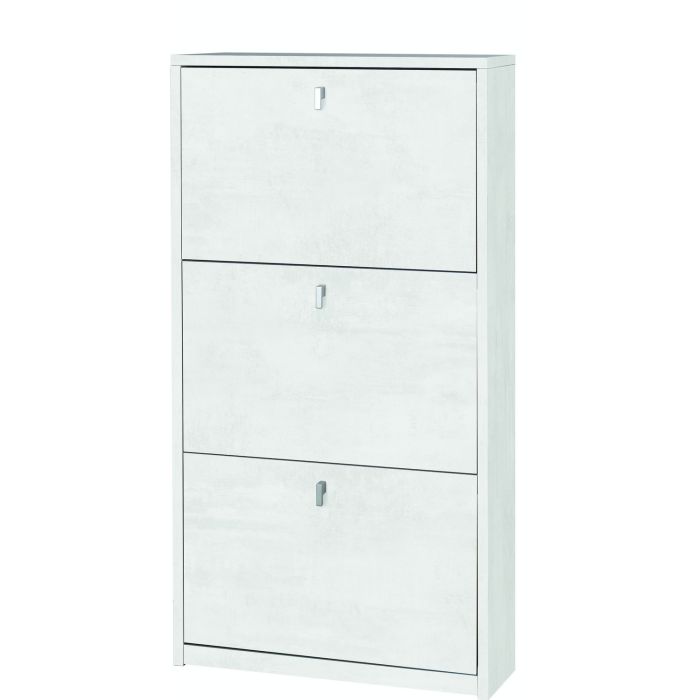 Scarpiera 3 ante 7 posti h 117 cm colore Ossido Bianco main product photo