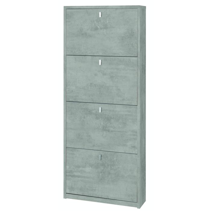 Scarpiera 4 ante 10 posti h 154 cm colore Cemento main product photo