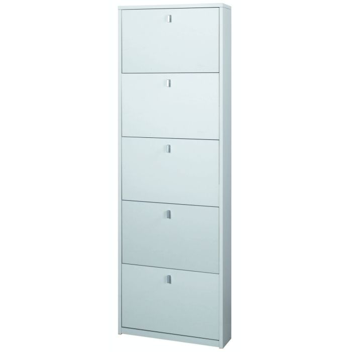 Scarpiera 5 ante 12 posti h 190 cm colore Bianco Fiammato main product photo