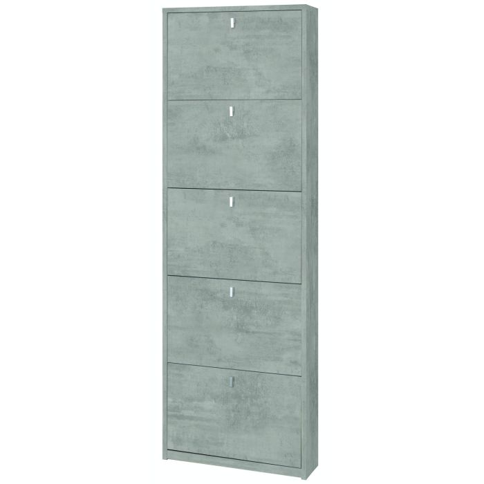 Scarpiera 5 ante 12 posti h 190 cm colore Cemento main product photo