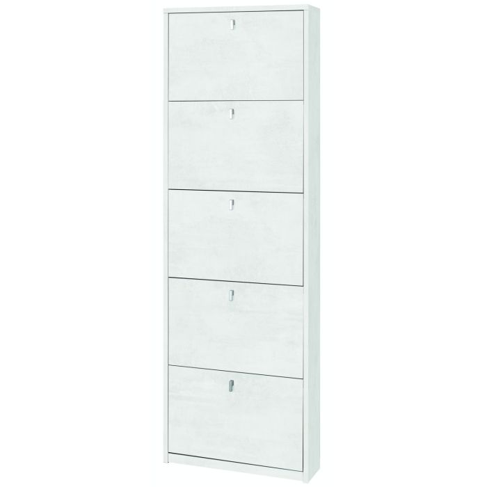 Scarpiera 5 ante 12 posti h 190 cm colore Ossido Bianco main product photo