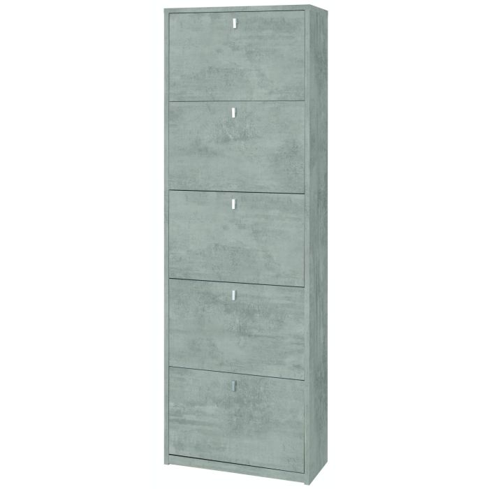 Scarpiera 5 ante 25 posti h 190 cm colore Cemento main product photo
