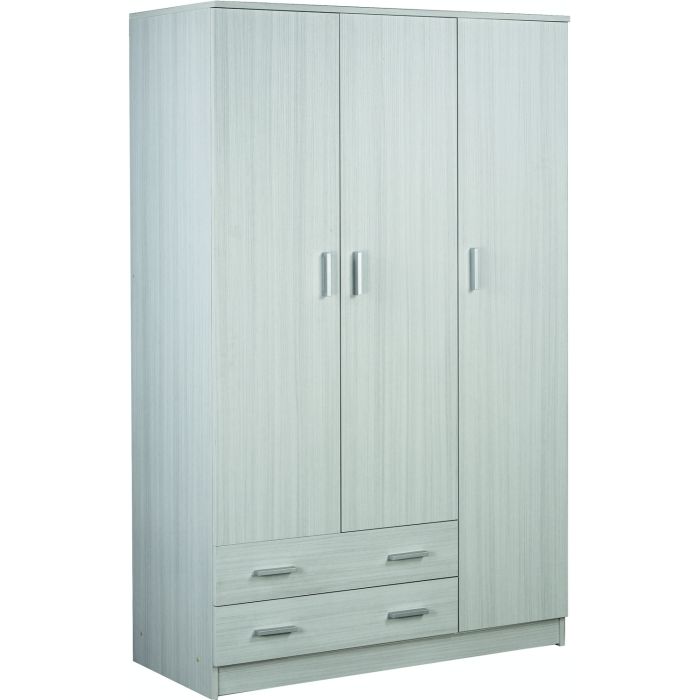 Armadio 3 ante 2 cassetti h 182 cm colore Eucalipto main product photo