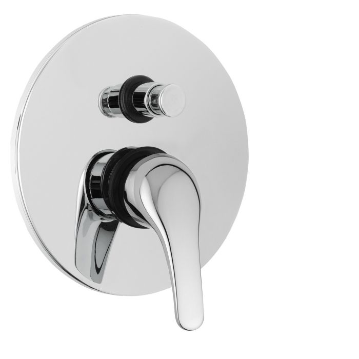 Miscelatore doccia da incasso con deviatore cromato mod. Eco main product photo