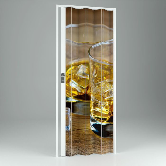 Porta a Soffietto da Interno in PVC Drink 115x214 cm mod. Vera main product photo