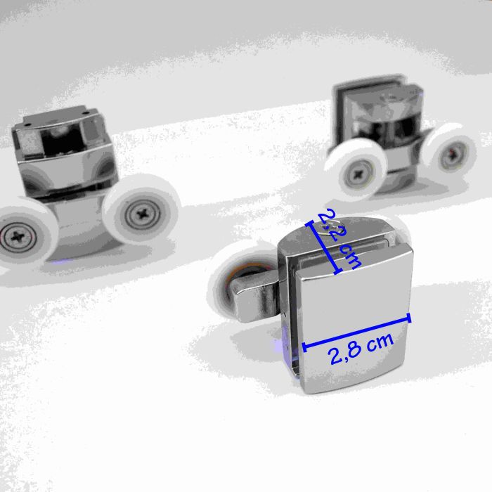 Kit 8 pz cuscinetti di ricambio vetro box doccia anta scorrevole Arkansas