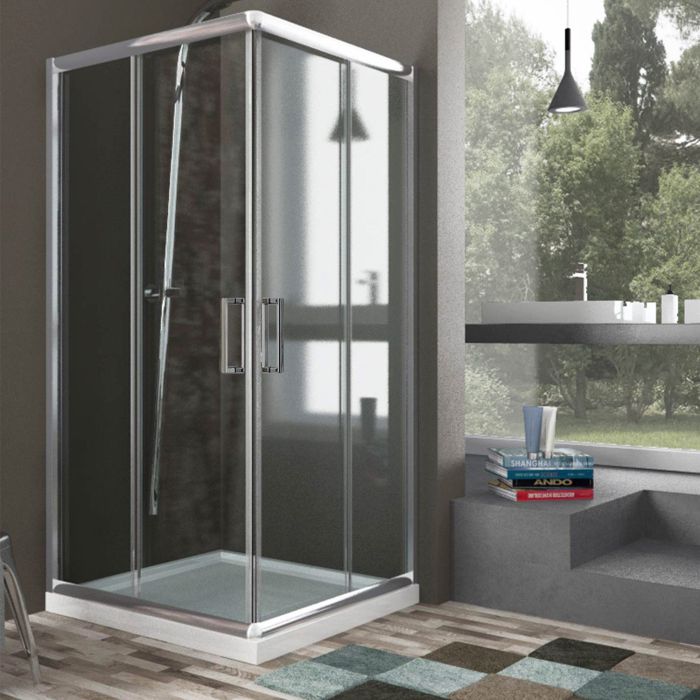 Box Doccia Rettangolare 70x90 H185 Stampato C 6mm mod. Alabama