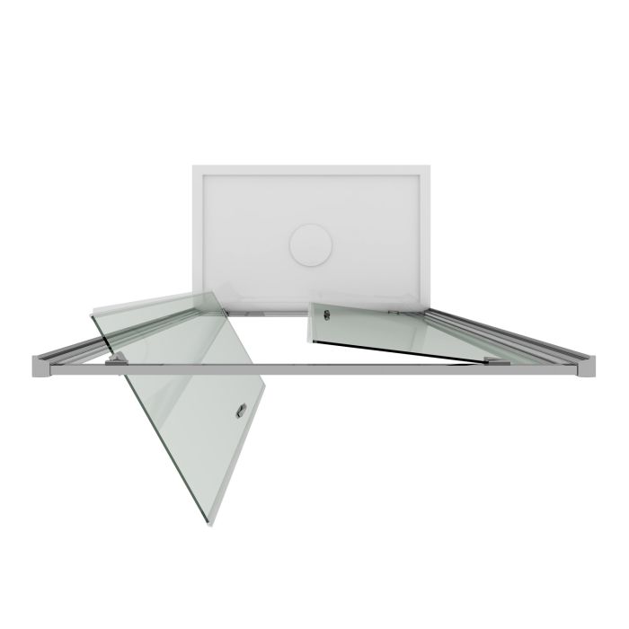 Porta Doccia 120CM H198 Stampato C mod. Cristal 2 Ante