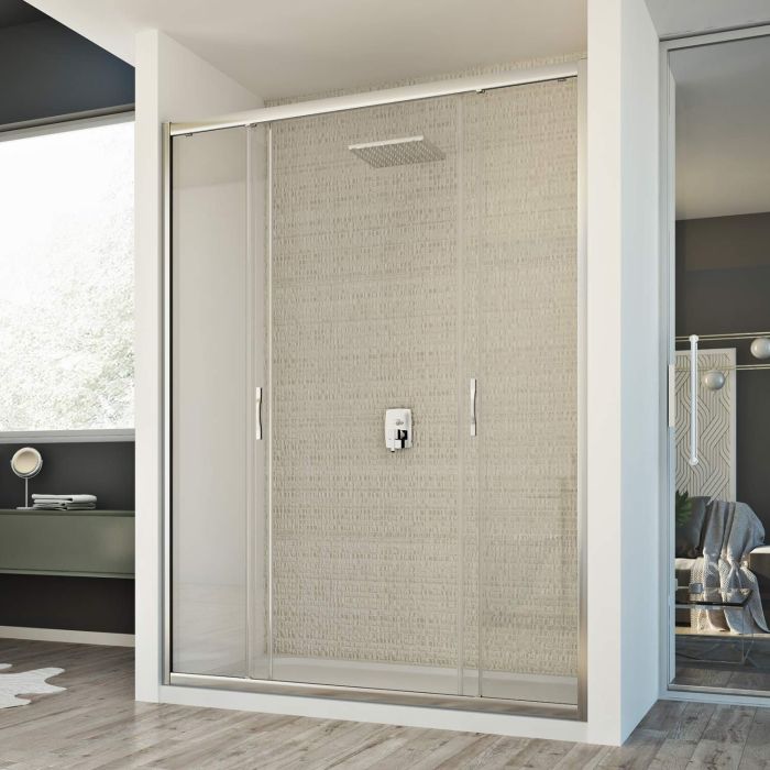 Porta Doccia 140CM H198 Trasparente mod. Young 2 Ante