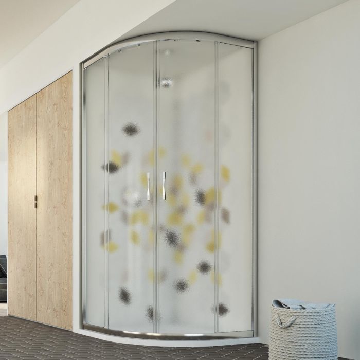Box doccia semicircolare 70x90 CM H198 stampato C mod. Evolution