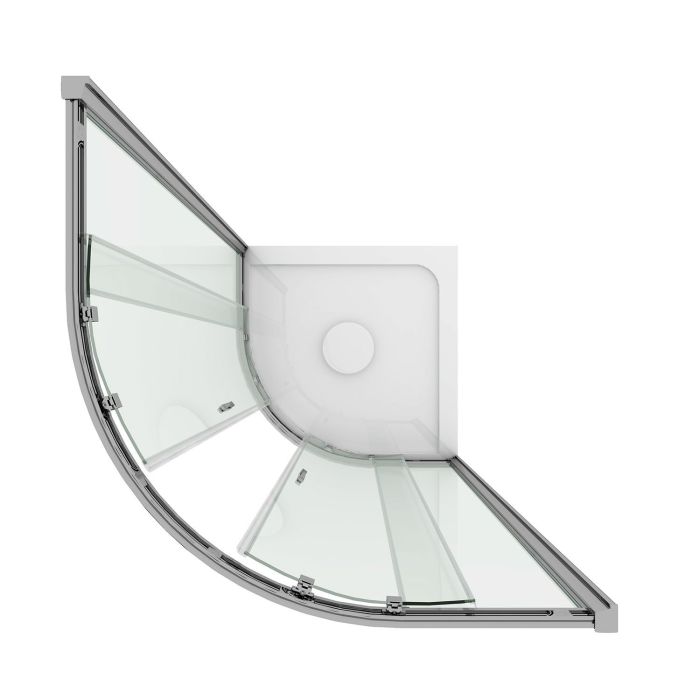 Box doccia semicircolare 70x90 CM H198 stampato C mod. Evolution