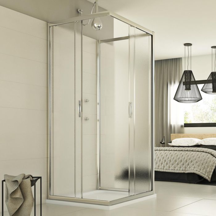 Box Doccia 3 lati 80x100x80 CM H198 stampato C mod. Evolution Trio