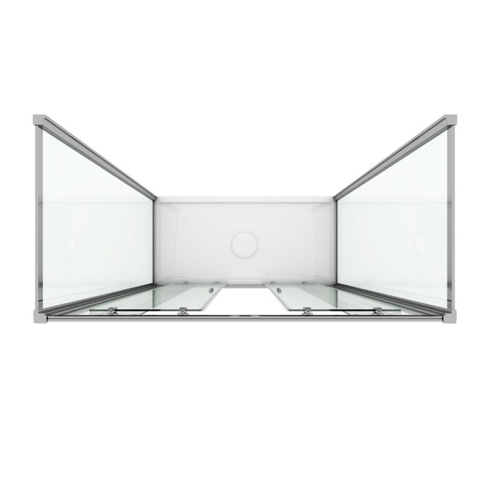 Box Doccia 3 lati 80x140x80 CM H198 stampato C mod. Young Trio 2 Ante