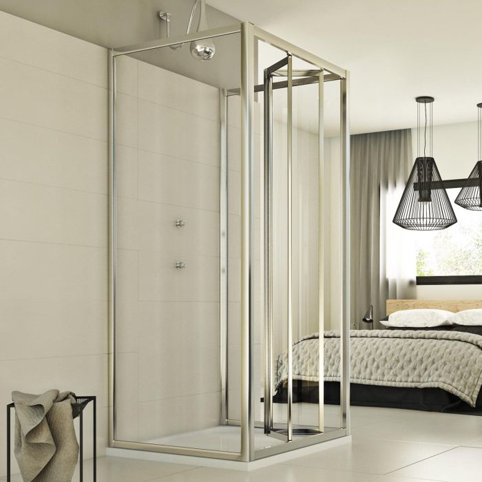 Box Doccia 3 lati 80x70x80 CM H198 trasparente mod. Urban Trio P