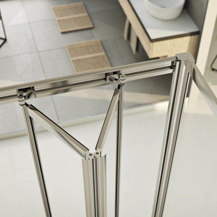 Box Doccia 3 lati 80x70x80 CM H198 trasparente mod. Urban Trio P