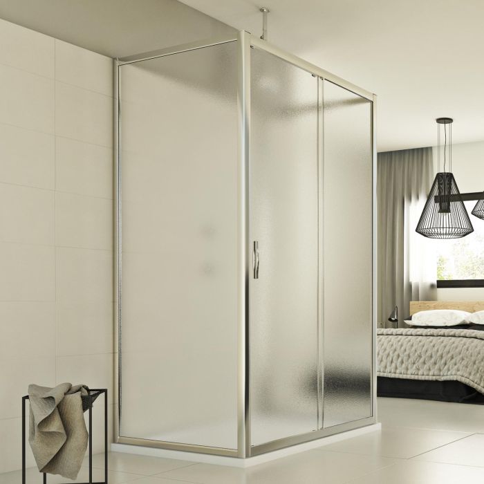 Box Doccia 3 lati 75x150x75 CM H198 stampato C mod. Young Trio 1 Anta P